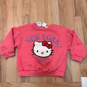 Zara Hello Kitty Coral Sweatshirt